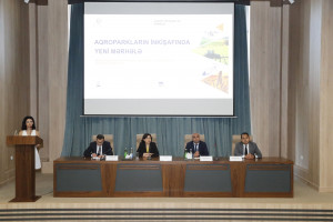 Kənd Təsərrüfatı Nazirliyində “Aqroparkların inkişafında yeni mərhələ” mövzusunda tədbir keçirilib