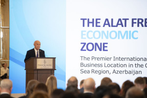 Nazir Məcnun Məmmədov Azərbaycan-Latviya biznes forumunda çıxış edib