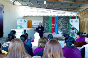 AFAQ layihəsi çərçivəsində Füzulidə qadın fermerlərə avadanlıqlar təqdim olunub