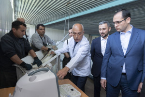 Nazir Məcnun Məmmədov Neftçalada “Xıllı balıq" MMC-nin fəaliyyəti ilə tanış olub