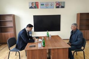Aqrar Sığorta Fondunun İdarə Heyətinin sədri Fuad Sadıqov Xocavənddə vətəndaşları qəbul edib, təsərrüfatlara baş çəkib