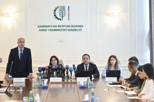 “Aqrar Süni İntellekt” layihəsinin icra vəziyyətinə dair mətbuat konfransı keçirilib