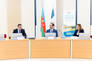 Nazir Məcnun Məmmədov Qabaqcıl Liderlik İnkişaf Proqramı çərçivəsində dəyirmi masa müzakirələrində iştirak edib