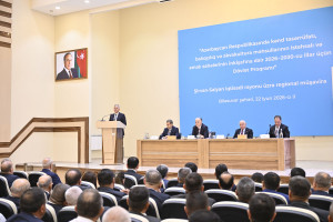 Biləsuvarda aqrar sahədə yeni Dövlət Proqramının müzakirəsi ilə bağlı regional müşavirə keçirilib