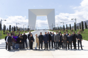 Latviya nümayəndə heyəti Şuşa və Xankəndidə aparılan yenidənqurma işləri ilə tanış olublar