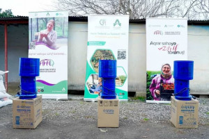 AFAQ layihəsi çərçivəsində Füzulidə qadın fermerlərə avadanlıqlar təqdim olunub