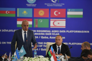 A meeting on the establishment of the Digital Agro Data Platform of the Organization of Turkic States is being held in Guba