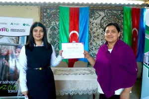 AFAQ layihəsi çərçivəsində Füzulidə qadın fermerlərə avadanlıqlar təqdim olunub