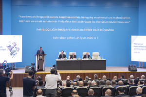 Sabirabadda pambıqçılığın inkişafına həsr olunmuş regional müşavirə keçirilib