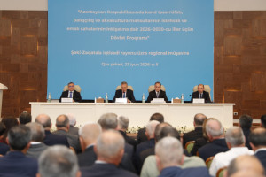 Qaxda aqrar sahədə yeni Dövlət Proqramının müzakirəsi ilə bağlı regional müşavirə keçirilib