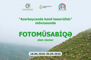 “Azərbaycanda kənd təsərrüfatı” mövzusunda fotomüsabiqə elan edilib