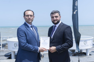 Beynəlxalq Bioloji Müxtəliflik Günü münasibətilə Neftçalada Xəzər dənizinə nərə cinsli balıq körpələri buraxılıb