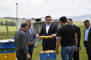 Nazir müavini Sarvan Cəfərov Gədəbəydə vətəndaşları qəbul edib, təsərrüfatlara baş çəkib