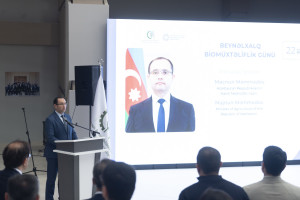 Beynəlxalq Bioloji Müxtəliflik Günü münasibətilə Neftçalada Xəzər dənizinə nərə cinsli balıq körpələri buraxılıb