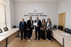 Kənd təsərrüfatında rəqəmsal və süni intellekt həlləri üzrə təlimçilərin hazırlanması proqramı yekunlaşıb