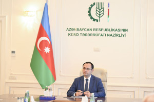 Kənd Təsərrüfatı Nazirliyinin əməkdaşlarına “Dövlət qulluğunda fərqlənməyə görə” medallar və vəsiqələr təqdim olunub
