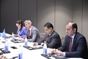 Nazir Məcnun Məmmədov FAO-nun Avropa və Mərkəzi Asiya üzrə regional nümayəndəsi Viorel Gutu ilə görüşüb