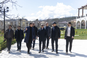 Latviya nümayəndə heyəti Şuşa və Xankəndidə aparılan yenidənqurma işləri ilə tanış olublar