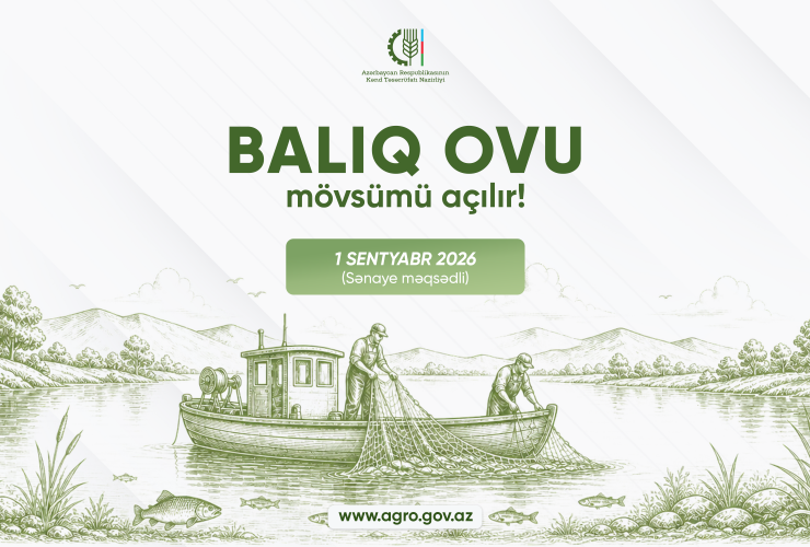 Balıq ovu mövsümü 1 sentyabr 2026-cı il tarixindən açıq elan olunur