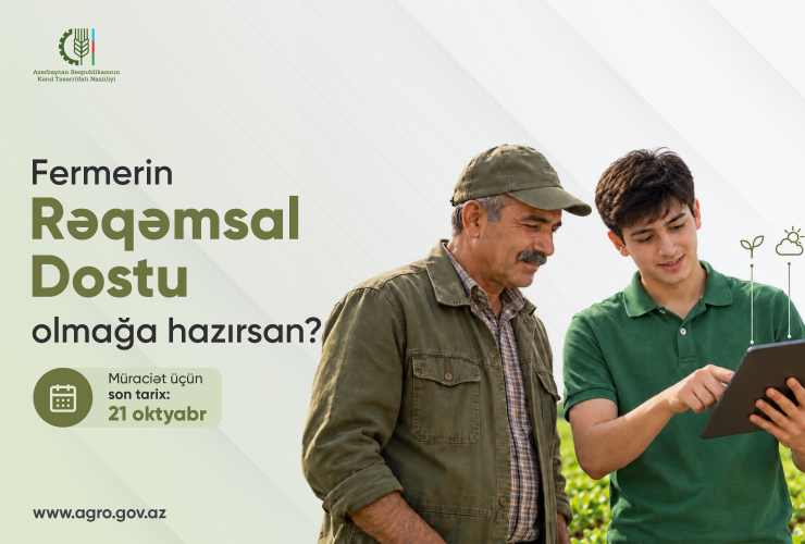 "Fermerin Rəqəmsal Dostu” layihəsinə müraciət üçün son gündür