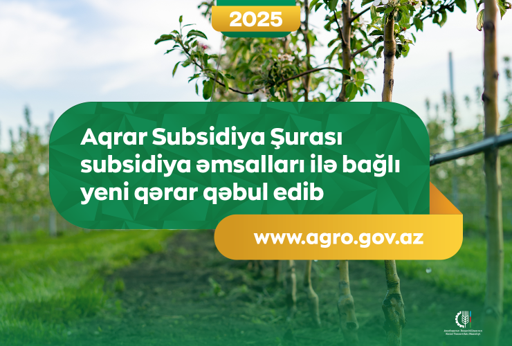 Aqrar Subsidiya Şurası subsidiya əmsalları ilə bağlı yeni qərarlar qəbul edib